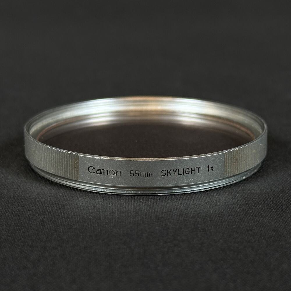 Silver Frame Canon 55mm Skylight 1x Lens Filter